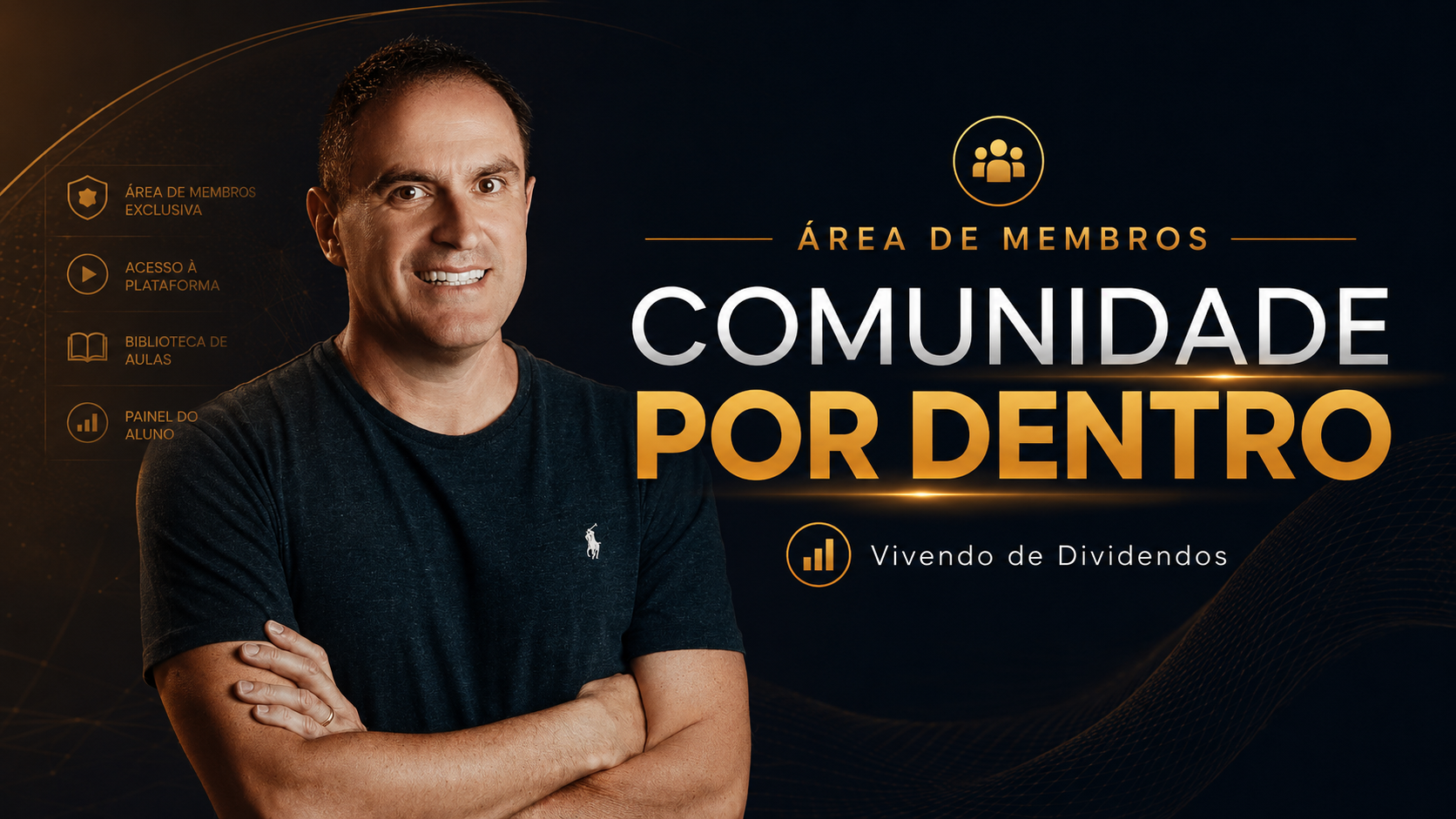 Área de membros da comunidade por dentro